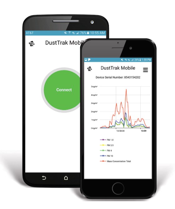 Приложение мобильное DustTrak TSI 801903 Дополнительное оборудование